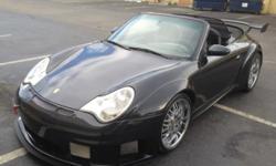You are bidding on a 2004 C2 Porsche 996 convertible RSR look street car.It has a custom stereo
400watt amp and I-pod wire. GT3 light weight seats, new rims and tires. wind
screen for top down driving, new adjustable coilover racing shocks and
adjustable