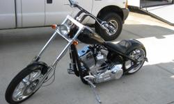 custom chopper 113 SS engine new battery,ignition, mirrors, brakes, rotors, gauges and rear pegs with phantom seat pad 11,000 miles original price was 27,000.00. asking 13,000.00 obo. very clean very fast. Serious buyers only.