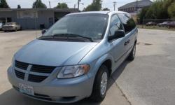 Light blue Dodge Grand Caravan in&nbsp;amazing condition! Interior and exterior practically perfect. Stow and tow seats. Runs smoothly.