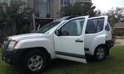 GREAT DEAL!!!!! 2005 Nissan XTerra, 156,000 (mostly highway miles) white, great interior, power windows and door locks, second row seat lays flat, tow package, and very clean. $6500.00 OBO. Call me or text me at
