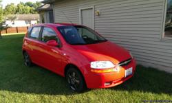 2006 Chevy Aveo 5-door hatchback with only 57,XXX miles. Has cruise, tilt, a/c, new tires/battery and gets great gas mileage. Call or text Mike at 217-341-9457. Asking price is $5,300.00, but will consider reasonable offers.