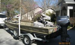 2006 G3 1756 with 60hp Yamaha.&nbsp; Good trailer, New Canvas storage cover, Lorance 500 GPS/color fishfinder,&nbsp; Minkota bow mount Trolling Motor with foot and wrist controls, Rod holders, 2 pedistal fishing seats,&nbsp; Runs Great!&nbsp;&nbsp; Call