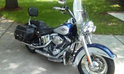 2006 Harley Davidson Softail Classic Heritage, garage kept, 17,854 miles, Locking removable saddle bags, recent oil change, new battery, excellant condition, includes cycle jack, $ 9950.00 OBO Call John 352 445 5290