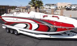 http://www.gotwatermarine.com/Consignment_2006_Magic_Powerboat_Deck_Boat_30%27.html
This High Performance 2006 Magic Deck Boat was featured in Power Boat Magazine's February 2006 issue, but that's no surprise!! Built by one of the most experienced teams