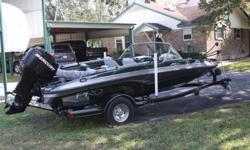 18.5' Fih-n-Ski combo with 115 hp EFI Outboard Motor; Digital Depth Finder; 45 ft./lb. Trolling Motor; Bimini Top; Storage Cover; Hydraulic-Assisted Steering; All Acessories Included; Love The Boat, But No Time To Use It; Added a 2-bank onboard battery