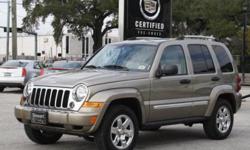 2007 Jeep Liberty Limited with LOW MILEAGE! Loaded with power sunroof, leather interior, 17 factory chrome wheels, power windows, power locks, privacy tinted glass, dual power seats, AM/FM CD stereo, keyless entry and more! To get this special deal call