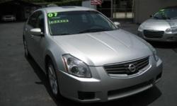 2007 Nissan Maxima 4dr Sdn V6 CVT 3.5 SE
CALL NOW OR BUY WITH CONFIDENCE.
ENGINE AND TRANSMISSION WARRANTY.
TO SEE MORE PICTURES OR INFO JUST CLICK THE IMAGE OR CLICK THE WEBSITE ADDRESS IN TOP OF PAGE.
Fully loaded. Looks & runs great. Low mileage. Ice