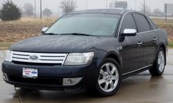 Dark Blue Metallic 2008 Ford Taurus with only 99k Miles, great for its age and it's been perfectly maintained. Heated leather seats, moonroof, navigation and everything runs like new.