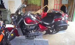 2008 C50T, 1200 miles always garaged with a nice cover. Red and White in color, Saddle Bags, Windshield, running boards, backrest, must been seen! THIS BIKE IS SHOWROOM CONDITION! I just don't ride it and its taking up valuable space. You may use my