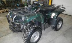 FOR ONLINE AUCTION, Thursday, January 3rd, Repocast.com. 2008 Yamaha Grizzly 660 4x4 Quad, 660cc, 4-Stroke, Electric and recoil start, Front and rear racks, 4-Wheel independent suspension, Auto transmission with hi/low/park/reverse, Digital gauges, 4026