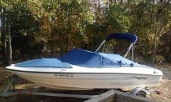 Contact the owner David @ -- or davidheider(at)hotmail(dot)com.
18 foot Bayliner 175 Bowrider, inboard/outboard 135 hp Mercruiser engine. Snap on covers and full cover. Bimini top, depth finder, new battery, AM/FM stereo w/4 speakers. Very good condition