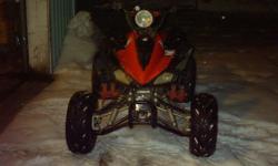 This is a TAO TAO brand ATV, It has 3 fore ward gears, reverse, remote shut off and start, And alarm, This is a good ATV for a beginner rider. This is registered till 2012.
There is a local dealer in the Green Bay area if you would need any parts or labor