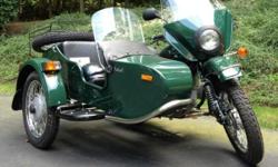 2009 Ural Patrol Motorcycle & Sidecar with 2WD. THIS BIKE IS LIKE NEW ONLY 69 MILES!!!! I have ridden it and it is as good as new.
It comes complete with: 2 helmets, Owner's manual, Automatic Battery Maintainer (installed to battery) and a recent VA State