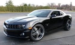 For more details or pictures please visit: www.arlisautos.com
THIS CAMARO HAS THE 2 SS OPTION GROUP WITH HEATED LEATHER, POWER MOONROOF, BOSTON ACOUSTIC SOUND SYSTEM.
ADDED LEXANI 22' WHEELS AND TIRES, EIBACH SUSPENSION KIT, HURST PRO PLUS SHIFTER WITH