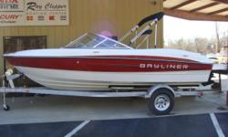 2011 Bayliner 185 BR
Overall Length 18'0"
Beam 7'7"
People Capacity 8
Approximate weight w/standard engine 2,368 lbs.
Draft max 3'1"
Deadrise 19 degrees
Fuel capacity 28 gal.
Base Price 19,053
Prep 600
Freight 1,393
Total Price $21,046
Engine:
3.0L MPI