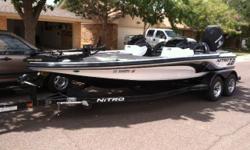 2012 Nitro Z8. 225 Mercury ProXS with 25 hours. Bout new in November of 2012. Boat is in perfect condition. Selling due to first child on the way. 2 Elite 5dsi graphs with Navionics chip. Keel Guard. Hot Foot. Tuff Skinz Motor Cover. 70lb Maxxum Trolling