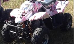 New from SuperMach - the much demanded 110cc Pink Camo Youth ATV. Remote kill switch. Get them while they last - the pink camo are the first to go! Call for a demonstration. And yes - we have the pink camo youth helmets to match!
NOTE: &nbsp;We are