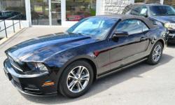 2014 FORD MUSTANG V6 'PREMIUM' CONVERTIBLE!! Black Vinyl Convertible Roof; Power Driver Seat; Power Windows, Locks, and Mirrors; 'Shaker' Audio System; Sync; Sirius; Air Conditioning; Steering Wheel Controls ;17 Alloy Wheels; Dual Exhaust; Strut Tower