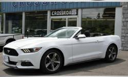 2015 FORD MUSTANG CONVERTIBLE! Like New! 24K Miles V6 Automatic Transmission Alloy Wheel Package White Exterior w/ Black Convertible Top with Spotless Black Cloth Interior! Factory Books/Mats and Keys! All of our inventory is detailed/serviced/inspected