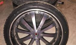 22 inch rims brand new tires $700