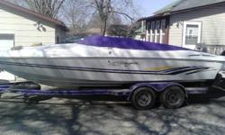 What we have is a 24 foot 1998 Baja Cabin Cruiser, 454 Mercuiser, 543 hours, this thing is all high class, need to sell for cash only, no trades, no b/s, no lowballing, books for $19500 easy, priced at $17500 for fast sell...look at the pics, it is ready