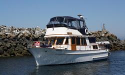 Highly-maintained classic CHB tri-cabin trawler in covered moorage for past 10+ years as well as with prior owner. Complete electronics, 6 cyl. 165 HP Volvo Diesel engine- low hours, new bowthruster, plus numerous upgrades and comfort amenities. Includes
