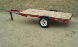 New 4x8 utility trailer for sale. I got it in dec. Its fully assembled and never registered. 300 obo