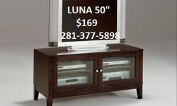 New dark espresso stained 50 inch plasma, lcd, led flat screen tv stand! new in box
Call us today @ 281-377-5898 or visit our online showroom www.FurnitureQueen.com