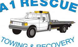 A1 Rescue is a 24/7 365 towing and recovery service. We offer local and long distance towing; also recovery and winch out services, along with lock out, tire change, jump start, and fluid deliveries. Our equipment includes a flatbed or rollback, wrecker