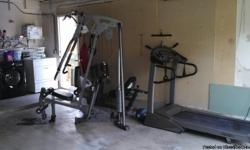 WOW:"Must Sell"
It's a complete work out machine with all the necessities for the serious work out person. The treadmill is awesome and will be included with the deal. You need a truck to take advantage of this equipment. I am asking $600 total for both.
