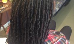 Greetings All:
I am a Master Loctician in lovely Midtown-Atlanta Ga.and I specialize in very natural looking dreadlock extensions and more.I offer many services as well including loc maintenance and loc repair beyond compare.I also offer natural hair