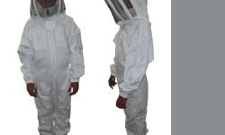 Beekeeping suits made of heavy cotton jean with 14 pockets, with removable veils @ US$: 75.00&nbsp;
Beekeeping jacket made of heavy cotton jean with removable veil @ US$: 60.00&nbsp;
Beekeeping Gloves made of white crust cow hide leather with long cotton