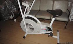 I have a nice air trainer pro exercise bike I no longer use.It has been stored in my parents garage for quite awhile It is in very good shape if you would like to see it or tralk about it please call me at ( -- ) Thanks Robbie