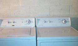 Like new Amana elec. washer & dryer set. Call -- or -- and ask about delivery specials and warranties.