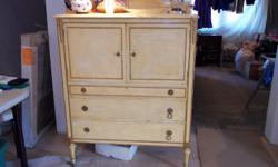 5 drawer dresser with mirror, 2 drawer cabinet, sewing machine in cabinet, 6 drawer chest. Call after 5pm weekdays and 8-8 weekends for appointment if interested in seeing.