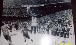MICHEAL JORDAN COLLEGE CHAMPIONSHIP FINAL SHOT PHOTO . AUTOGRAPHED AT 1996 ALLSTAR GAME. TO COOL TO BE TRUE!&nbsp;