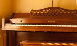 1970's style Baldwin Acrosonic piano in great condition. Bought used approximately four years ago, and has barely been played.and in excellent condition. Please feel free to email with any questions, more pictures available on request. Asking 700.00 obo.