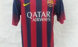 I am selling brand new Barcelona home jerseys. this still have the original tags on them.&nbsp;
also i have the home kit and away kit are available in short sleeve.
SIZE I HAVE.
MEDIUM
LARGE
XL
CALL ME AT 503-995-3315
See more at