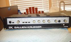 Galien Kreuger Bass System Amplifer 400 R B, 200 RMS. Sold due to Medical Issues. (In Wheelchair) Had to retire from Playing and Sold Bass Guitar and Speakers) I will Trade or Sell this Amplifier for what have you. Maybe some Musical equipment.Would like