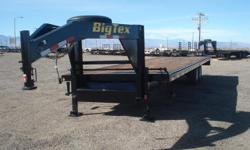 Either New or used This gooseneck trailer is an ideal trailer for hauling two cars or trucks, it has 28 ft of flat deck which can also be useful for hauling raw material or equipment to a job site. It also comes standard with electric brakes, a flat deck,