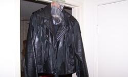 Open Road Collection, Korea made, in very good condition, Size 42. Exulant with western attire, for Harley Rider, or biker. Western styling with fringe. Selling because jacket is to small now. Call ( 805 ) 672-2833, no answer leave message, Ventura
