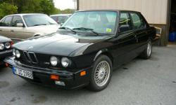 This 88 BMW M5 is a beautiful car that still runs very strong, stable and very fast. Absolutely NO rust or bondo. NONE! Some slight imperfections to some spots in the interior and a possible scratch or two on the paint but that's it.
North Carolina car.