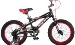 &nbsp;
&nbsp;
&nbsp;
Schwinn Boy's Scorch Bicycle
A great choice for teaching your youngster to ride a bike, the BMX-style 16-inch Scorcher bike from Schwinn features a grown-up look that's great for showing off around the neighborhood. It's outfitted