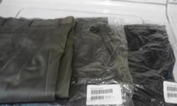 I have 3 pair of 30-32 mens dress or casual pants for sale. Brand Axist, bought them online from Sear's. They are brand new never worn except for the olive green pair were worn once. The colors are olive, gray & hunter green. Son never wore them, just