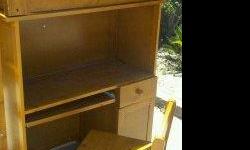 Boys bunk bed with built in closet (small), desk, and twin sized upper bed. Chair and matress do come with. Good condition. Two years old. Paid $600 new...