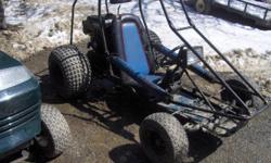 Yerf Go Cart, 9 hp, headlight, taillight, big tires, automatic, electric start,
40 mph top speed, looks sharp. Trades considered.
Offered by Jungle Boys Private Stock, Holden, ME
