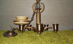 Classic chandelier, brass construction. Excellent condition. Made in the Czech Repubilc 1920's
Must see!