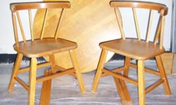 Solid Maple
25" Diameter Table
21"H
2 Matching Chairs
Hardware Included