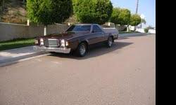 Serious buyers only.
A very rare Classic 1979 Ford Ranchero GT. It has always been garaged. It's been estimated to have 85% restoration. Needs a quality paint job. Has too many extra's to list. Currently passed State of Utah Safety Inspection and passed