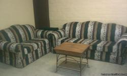 Preowned green coach and love seat for $100.00 good conditions. No tears, or stains. Marco (626)571-7867